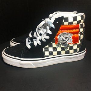 Vans Off the Wall Custom Rose Skateboard Sneakers